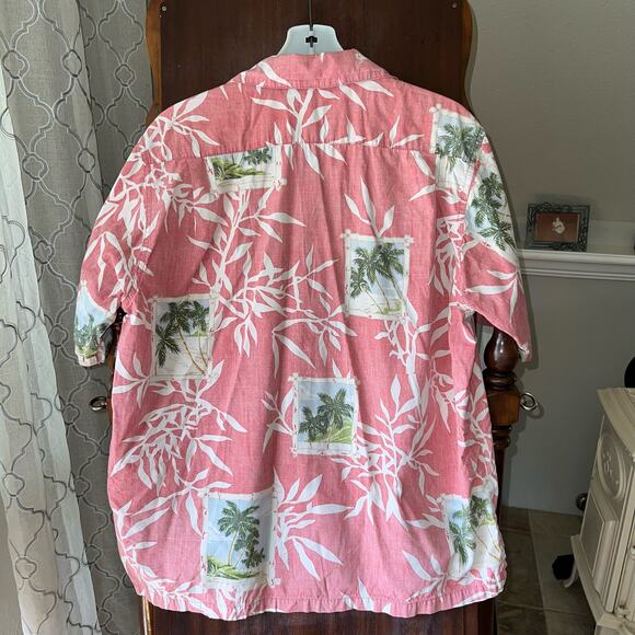 Vintage go barefoot men’s size medium coconut shell buttons Hawaiian shirt - Picture 4 of 7